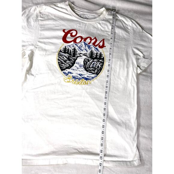 Brixton Coors T-Shirt White Large Mountain Graphic - Picture 4 of 7